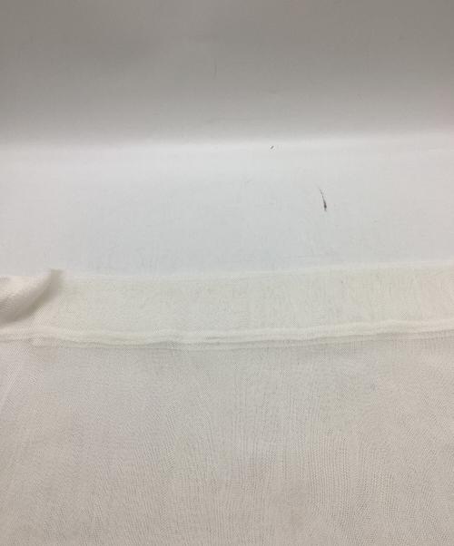 ISSEY MIYAKE（イッセイミヤケ）ISSEY MIYAKE (イッセイミヤケ) シアーノースリーブカットソー/銀タグ ホワイト サイズ:2の古着・服飾アイテム