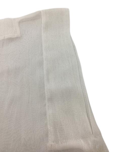 ISSEY MIYAKE（イッセイミヤケ）ISSEY MIYAKE (イッセイミヤケ) シアーノースリーブカットソー/銀タグ ホワイト サイズ:2の古着・服飾アイテム