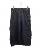 digawelディガウェル）の古着「Puckering wide pants」｜ブラック
