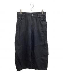 digawel（ディガウェル）の古着「Puckering wide pants」｜ブラック