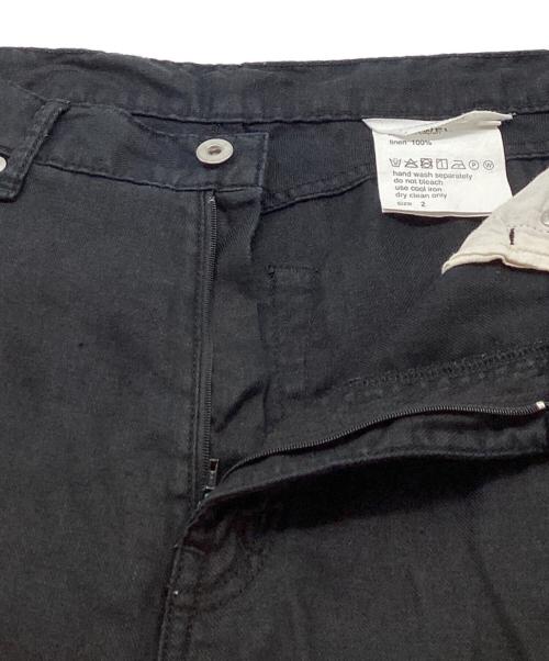 digawel（ディガウェル）DIGAWEL (ディガウェル) Puckering wide pants ブラック サイズ:2の古着・服飾アイテム