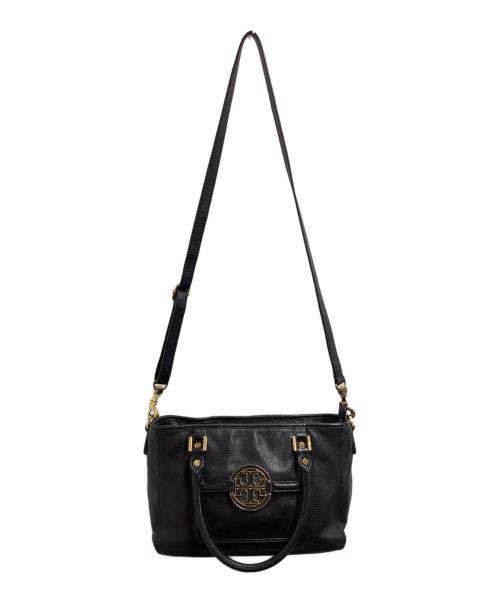 TORY BURCH（トリーバーチ）TORY BURCH (トリーバーチ) アマンダ ミニサッチェル 2WAY ハンドバッグ ブラックの古着・服飾アイテム