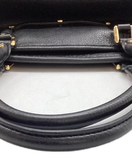 TORY BURCH（トリーバーチ）TORY BURCH (トリーバーチ) アマンダ ミニサッチェル 2WAY ハンドバッグ ブラックの古着・服飾アイテム