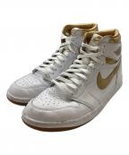 NIKEナイキ）の古着「WMNS AIR JORDAN 1 RETORO HI OG / FD2596-107」｜ゴールド×ホワイト