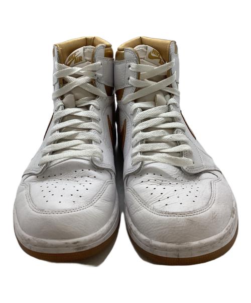 NIKE（ナイキ）NIKE (ナイキ) WMNS AIR JORDAN 1 RETORO HI OG / FD2596-107 ゴールド×ホワイト サイズ:29の古着・服飾アイテム