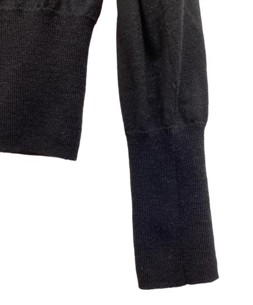 Vivienne Westwood RED LABEL（ヴィヴィアンウエストウッドレッドレーベル）Vivienne Westwood RED LABEL (ヴィヴィアンウエストウッドレッドレーベル) オーブ リボン 刺繍カーディガン / 357-55-11001 ブラック サイズ:2の古着・服飾アイテム