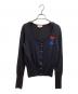 Vivienne Westwood RED LABEL（ヴィヴィアンウエストウッドレッドレーベル）の古着「オーブ リボン 刺繍カーディガン / 357-55-11001」｜ブラック