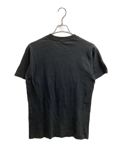 FRUIT OF THE LOOM（フルーツオブザルーム）FRUIT OF THE LOOM (フルーツオブザルーム) ''OVERWORKED''プリントTシャツ ブラック サイズ:Mの古着・服飾アイテム