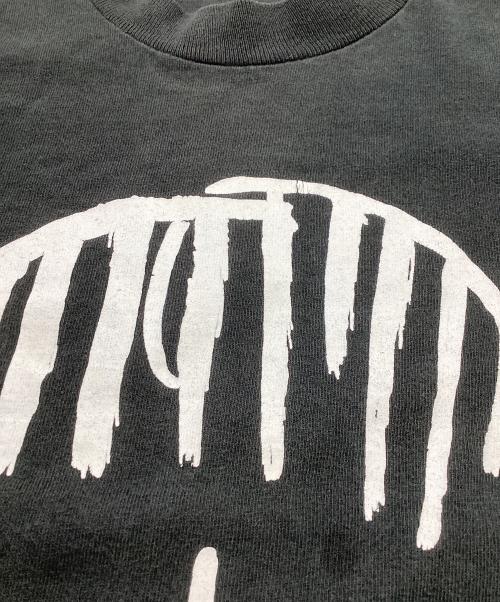 FRUIT OF THE LOOM（フルーツオブザルーム）FRUIT OF THE LOOM (フルーツオブザルーム) ''OVERWORKED''プリントTシャツ ブラック サイズ:Mの古着・服飾アイテム