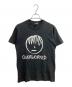 FRUIT OF THE LOOM（フルーツオブザルーム）の古着「''OVERWORKED''プリントTシャツ」｜ブラック
