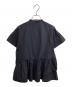 UNITED ARROWS (ユナイテッドアローズ) タフタ ステッチ ペプラム ブラウス ブラック サイズ:表記無し：6000円