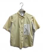 maison kitsune×and wanderメゾンキツネ×アンドワンダー）の古着「HIKING SHIRT」｜イエロー