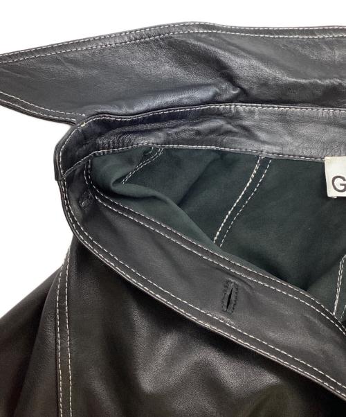 GANNI（ガニー）Ganni (ガニー) Oversized Lamb Leather Shirt ブラック サイズ:SMの古着・服飾アイテム