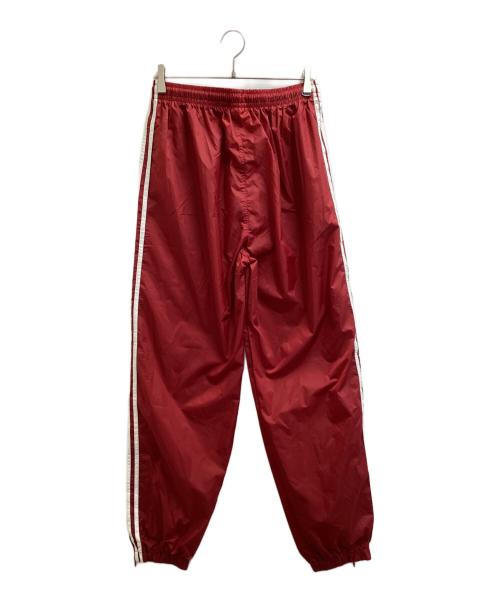 adidas（アディダス）adidas (アディダス) ナイロントラックパンツ レッド サイズ:Lの古着・服飾アイテム
