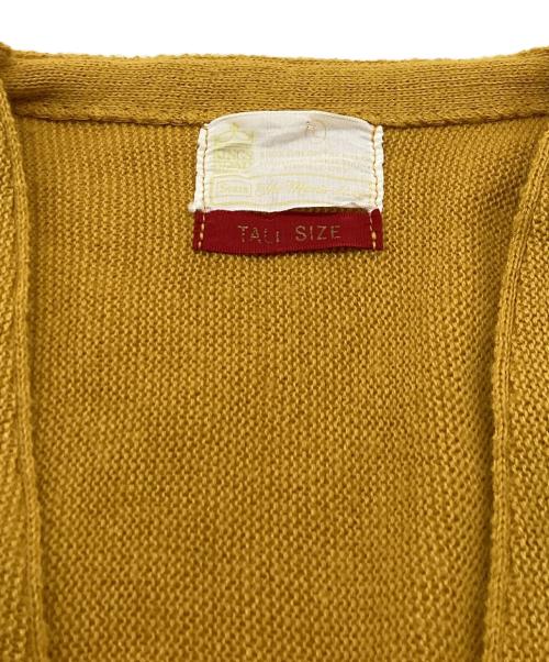 Sears（シアーズ）Sears (シアーズ) 70s アクリルニットカーディガン イエロー サイズ:TALLの古着・服飾アイテム