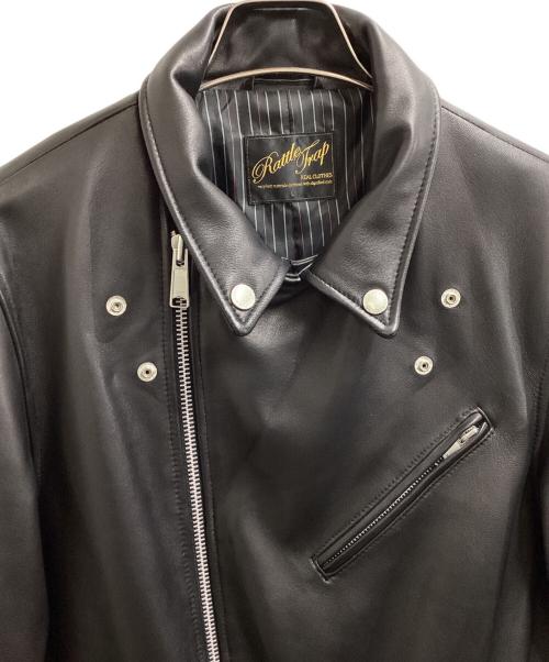RATTLE TRAP（ラトルトラップ）RATTLE TRAP (ラトルトラップ) ラムレザーダブルライダース　/　M0523LJM211 ブラック サイズ:Lの古着・服飾アイテム