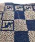 中古・古着 FENDI (フェンディ) ズッカ柄 ウール混アクリルマフラー ブラック：7000円