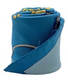 HERMES（エルメス）の古着「カレ90 PARURES DES SABLES」｜ブルー