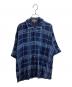 Yohji Yamamoto pour homme（ヨウジヤマモト プールオム）の古着「06SS 藍染めリネンチェックシャツ　/　HR-T55-363」｜ブルー