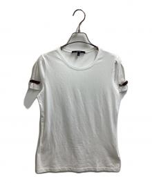 GUCCI（グッチ）の古着「GGウェブリボン クルーネックTシャツ」｜ホワイト