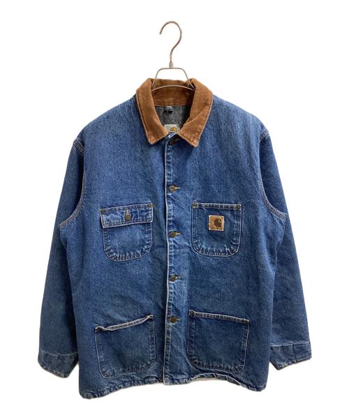 CarHartt（カーハート）CarHartt (カーハート) 裏地ブランケットデニムチョアコート　/　C59 DST インディゴ サイズ:Mの古着・服飾アイテム