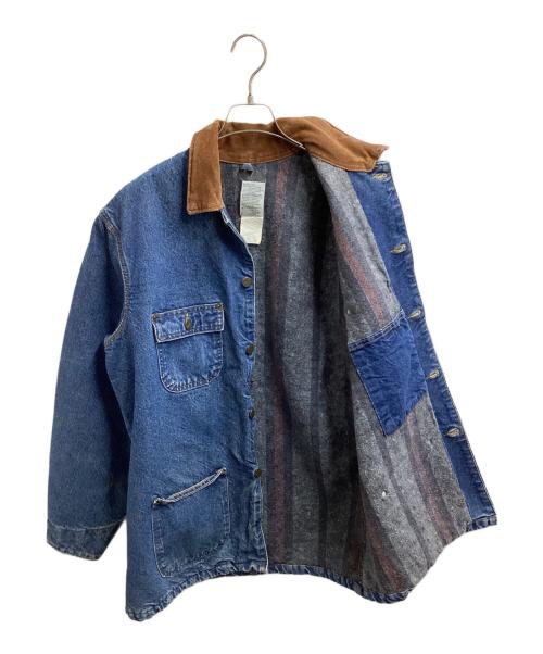 CarHartt（カーハート）CarHartt (カーハート) 裏地ブランケットデニムチョアコート　/　C59 DST インディゴ サイズ:Mの古着・服飾アイテム