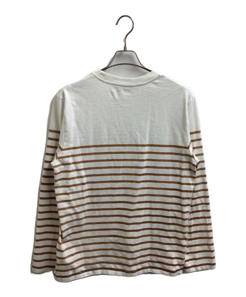 AMI Alexandre Mattiussi（アミアレクサンドルマテュッシ）AMI Alexandre Mattiussi (アミアレクサンドルマテュッシ) Border L S Tee（ボーダーティー）/ UTS300.072 ホワイト サイズ:Lの古着・服飾アイテム