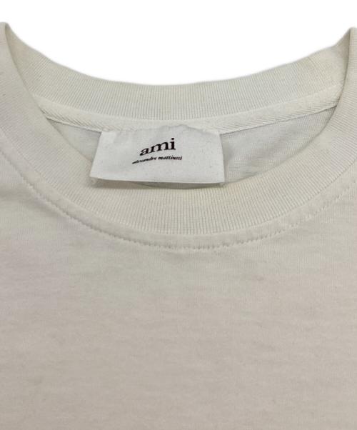 AMI Alexandre Mattiussi（アミアレクサンドルマテュッシ）AMI Alexandre Mattiussi (アミアレクサンドルマテュッシ) Border L S Tee（ボーダーティー）/ UTS300.072 ホワイト サイズ:Lの古着・服飾アイテム