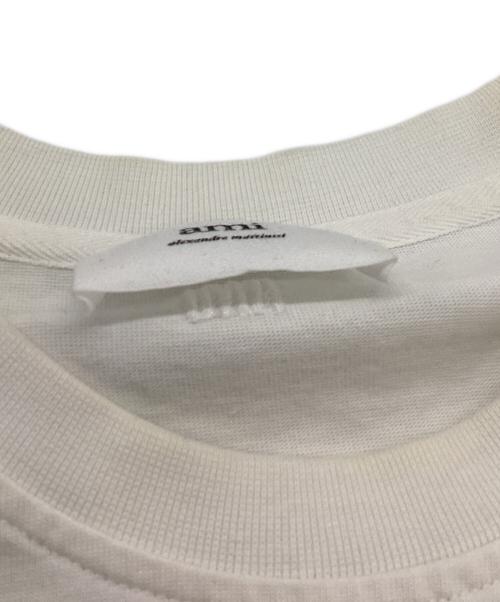 AMI Alexandre Mattiussi（アミアレクサンドルマテュッシ）AMI Alexandre Mattiussi (アミアレクサンドルマテュッシ) Border L S Tee（ボーダーティー）/ UTS300.072 ホワイト サイズ:Lの古着・服飾アイテム