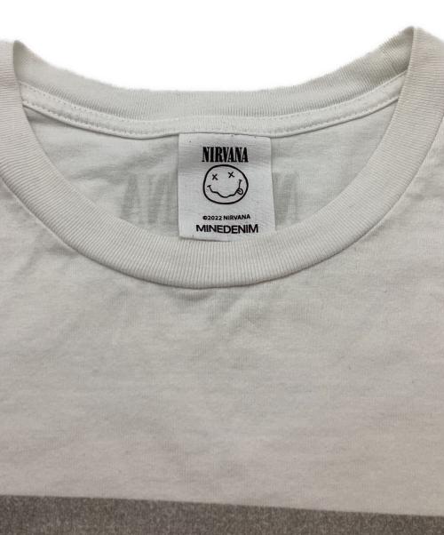 MINEDENIM（マインデニム）MINEDENIM (マインデニム) NIRVANA グラフィックT ホワイト サイズ:Mの古着・服飾アイテム