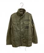Hysteric Glamour×THE ROLLING STONESヒステリックグラマー×ザ ローリングストーンズ）の古着「30TH ANNIVERSARY M65ジャケット / 0241AB07」｜オリーブ