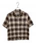 WACKO MARIA（ワコマリア）の古着「OMBRE CHECK OPEN COLLAR SHIRT (TYPE-1)」｜ブラウン