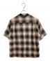 WACKO MARIA (ワコマリア) OMBRE CHECK OPEN COLLAR SHIRT (TYPE-1) ブラウン サイズ:S：20000円