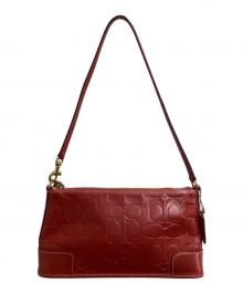COACH（コーチ）の古着「シグネチャーハンドバッグ / 7009」｜レッド