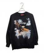 HIDE AND SEEKハイドアンドシーク）の古着「Eagle Sweat Shirt（イーグルスウェットシャツ）/ HC-090824」｜ブラック