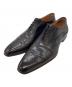 Santoni（サントーニ）の古着「レースアップ メダリオンシューズ」｜ブラック