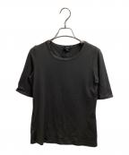 Jean Paul Gaultier FEMMEジャンポールゴルチエ フェム）の古着「レザー切替カットソー　/　KK YG IA 0710」｜グレー