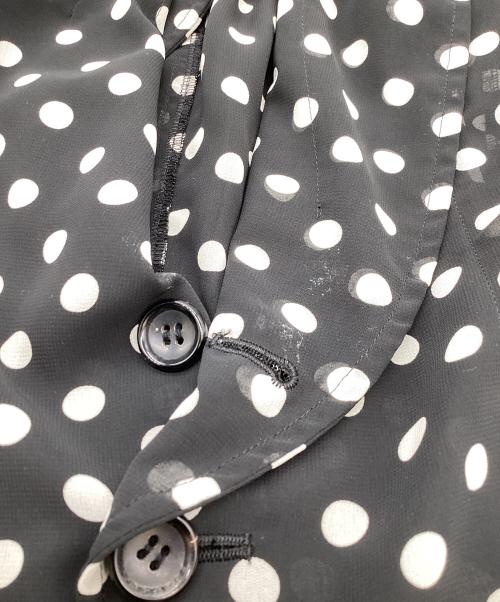 COMME des GARCONS（コムデギャルソン）COMME des GARCONS (コムデギャルソン) シースルードットシャツドッキングジャケット/AD2010 ブラック サイズ:Mの古着・服飾アイテム