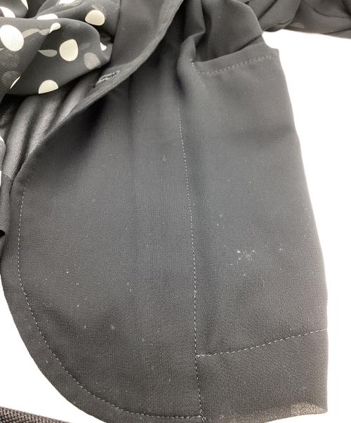 COMME des GARCONS（コムデギャルソン）COMME des GARCONS (コムデギャルソン) シースルードットシャツドッキングジャケット/AD2010 ブラック サイズ:Mの古着・服飾アイテム