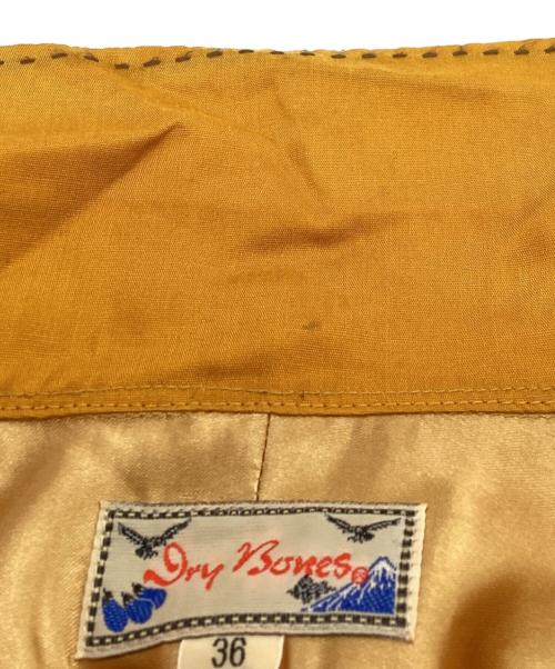 Dry Bones（ドライボーンズ）Dry bones (ドライボーンズ) レーヨンオープンカラーシャツ イエロー サイズ:Sの古着・服飾アイテム