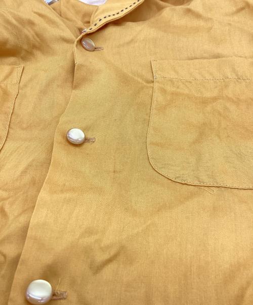 Dry Bones（ドライボーンズ）Dry bones (ドライボーンズ) レーヨンオープンカラーシャツ イエロー サイズ:Sの古着・服飾アイテム