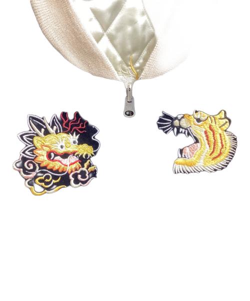 PINK DRAGON（ピンクドラゴン）PINK DRAGON (ピンクドラゴン) 30th LIMITED リバーシブルスカジャン ブラック×ホワイト サイズ:不明の古着・服飾アイテム