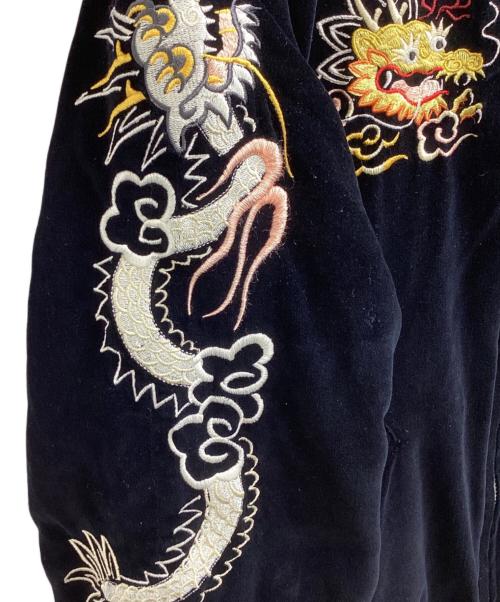 PINK DRAGON（ピンクドラゴン）PINK DRAGON (ピンクドラゴン) 30th LIMITED リバーシブルスカジャン ブラック×ホワイト サイズ:不明の古着・服飾アイテム