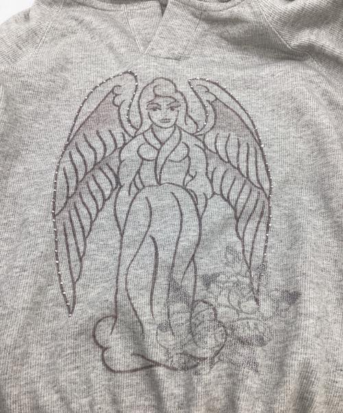 sculptor（スカルプター）SCULPTOR (スカルプター) ED HARDY (エド ハーディー) Angel Hoodie / エンジェルフーディー  グレー サイズ:Sの古着・服飾アイテム