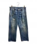 LEVI'S REDリーバイス レッド）の古着「ダメージデニムパンツ / 2901-11 / ボタン裏J58」｜インディゴ