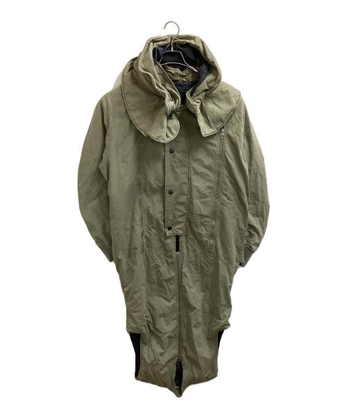 GRIFFIN（グリフィン）GRIFFIN (グリフィン) ワイヤーフードロングコート オリーブ サイズ:Mの古着・服飾アイテム