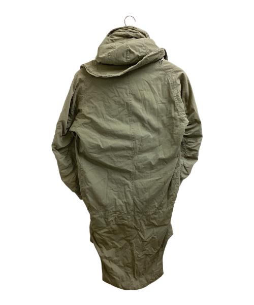 GRIFFIN（グリフィン）GRIFFIN (グリフィン) ワイヤーフードロングコート オリーブ サイズ:Mの古着・服飾アイテム