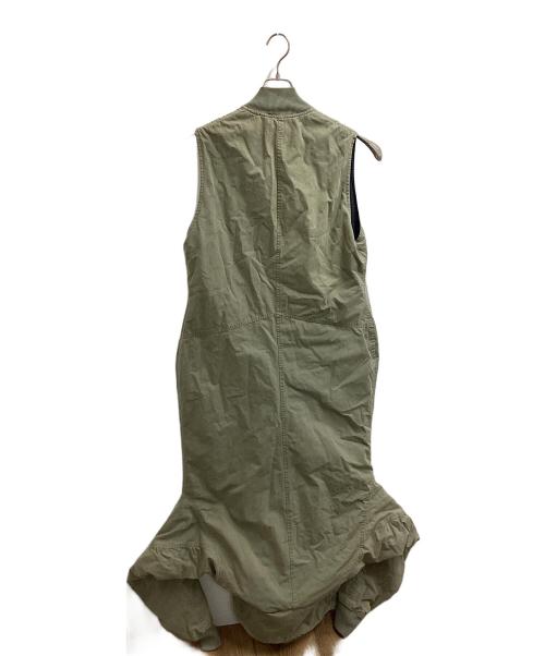 GRIFFIN（グリフィン）GRIFFIN (グリフィン) ワイヤーフードロングコート オリーブ サイズ:Mの古着・服飾アイテム