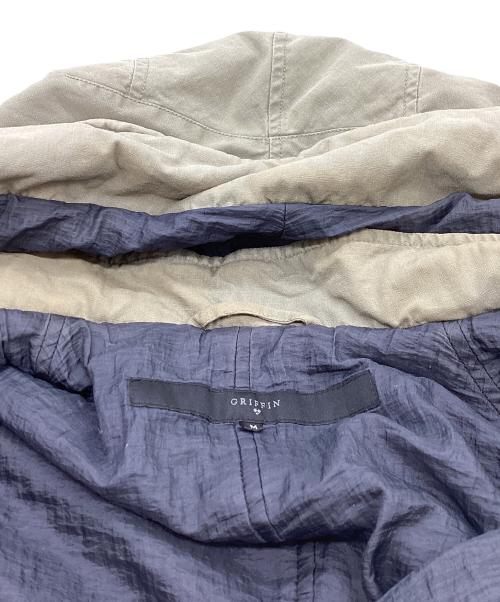 GRIFFIN（グリフィン）GRIFFIN (グリフィン) ワイヤーフードロングコート オリーブ サイズ:Mの古着・服飾アイテム
