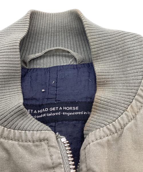 GRIFFIN（グリフィン）GRIFFIN (グリフィン) ワイヤーフードロングコート オリーブ サイズ:Mの古着・服飾アイテム